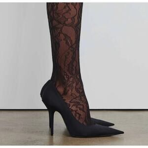 WARDROBE.NYC | NWT Lace Tights in Black XS